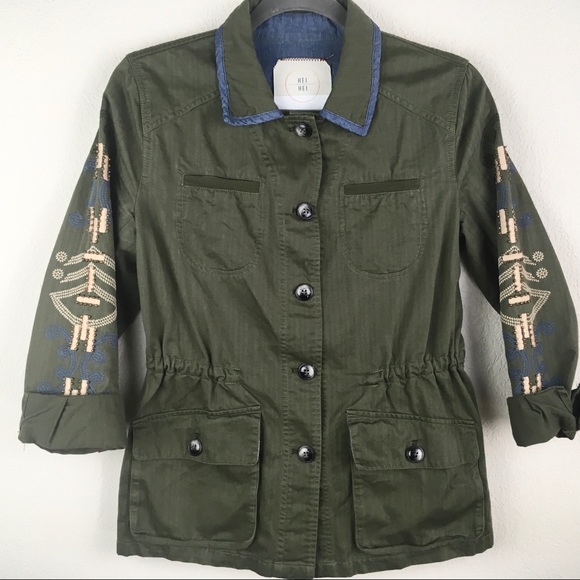 $25 TODAY ONLY! HeiHei Embellish Utility Jacket - Picture 3 of 8